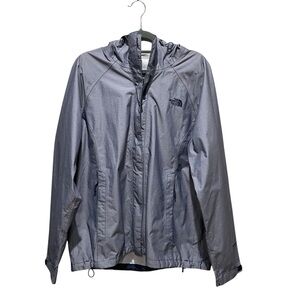The North Face Men's/Womens Gray Hooded Rain Jacket